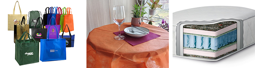 Tissu non tissé pour la confection de sacs - Tissu non tissé pour le linge de maison - Tissu non tissé pour l'ameublement