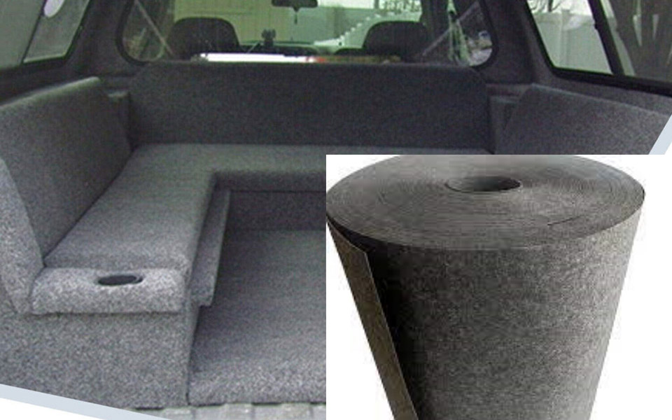 Tissu d'ameublement non tissé (collé et aiguilleté)