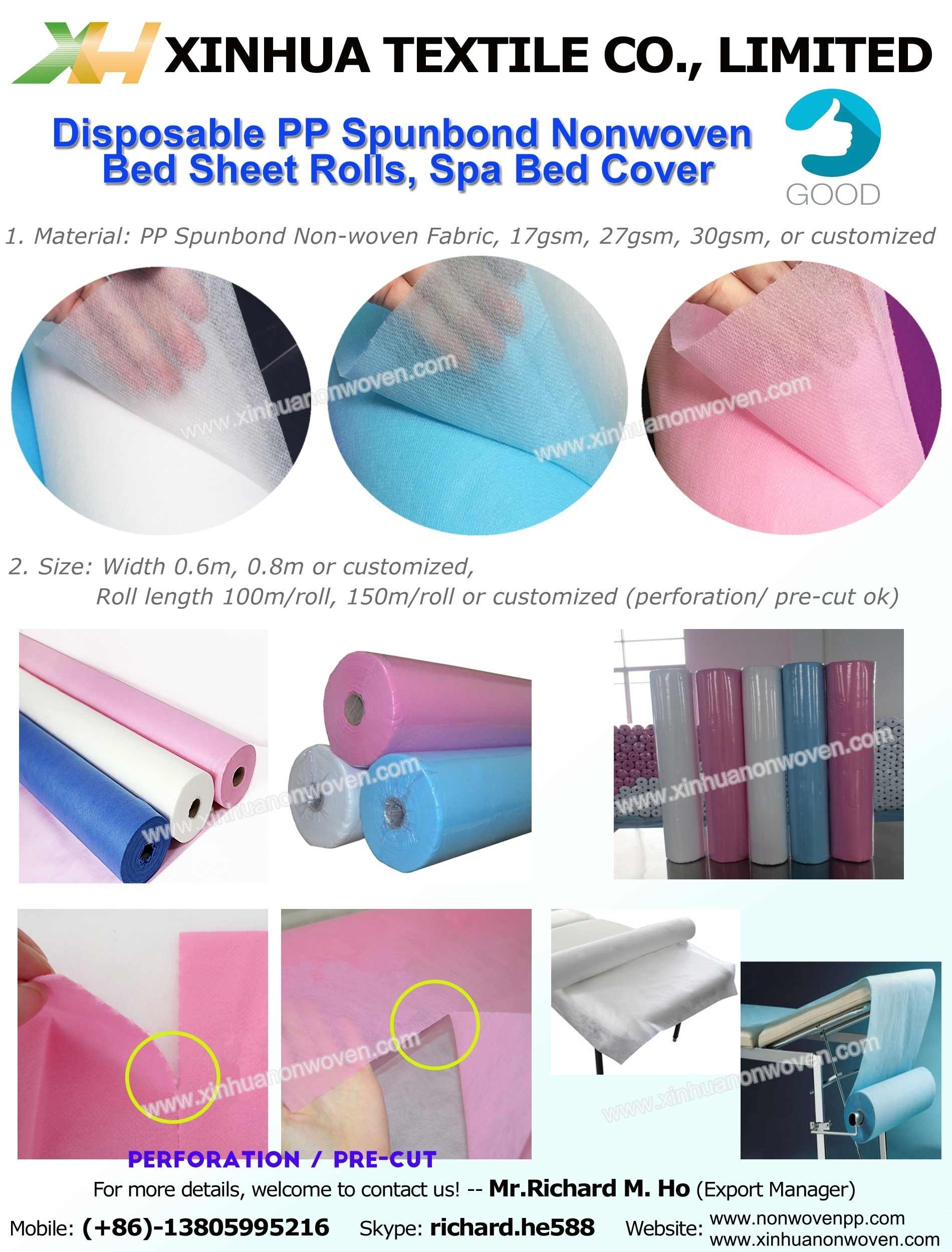 PP Non Woven Bed Sheet Roll